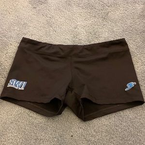 Black volleyball spandex.